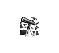 Telescopio Astronómicos Niños Adultos, Telescopio Refractor Portátil Profesional 70mm de Apertura/400mm, 200x, con Filtro Solar Lunar Buscador Bolsa para Principiantes Observación Terrestre Lunar Sol