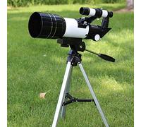Telescopio astrorreflector, telescopio monocular con Zoom, Lente de Vidrio óptico Recubierto Totalmente versátil + Clip para teléfono + trípode, hasta 150 aumentos