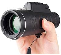 Telescopio Binocular de Alta Potencia con Zoom 40x60, trípode y Clip para teléfono. Portátil y de Alta definición.