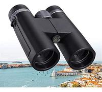 Telescopio binoculares, telescopio Profesional Compacto portátil de 12x42 Resistente al Agua con Revestimiento súper múltiple con Prisma BAK4, para observación de Aves/Viajes/Senderismo