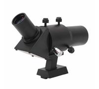 Telescopio Buscador de Alcance 5x24 con Kit de Soporte, ángulo de 45 Grados, Película Verde de Revestimiento Completo, Aumento de 6X, Accesorio para Astronomía