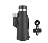 Telescopio con Lente Pro ED De 12x56, Ocular Grande, Monocular HD, Prisma BAK4 Ultra Totalmente Multicapa, Resistente Al Agua For Caza De Aves(12X56ED)