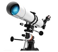 Telescopio con Prisma erecto de 90°, telescopio para Principiantes, Calibre portátil de 80 mm, Distancia focal de 900 mm, telescopio refractor con trípode y Bolsa de Transporte