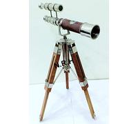 Telescopio con trípode de Mesa, Hecho a Mano, Vintage, decoración de Oficina