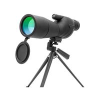 Telescopio con Zoom 25-75x60, Prisma BAK4, Monocular Potente Resistente Al Agua For Observación De Aves, Tiro Al Aire Libre, Camping(Black with Tripod)