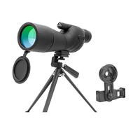 Telescopio con Zoom 25-75x60, Prisma BAK4, Monocular Potente Resistente Al Agua For Observación De Aves, Tiro Aire Libre, Camping Ocular Potente Y Aumento(with Tripod and Clip)