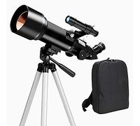 Telescopio conveniente, telescopio astronómico profesional observación de estrellas, telescopio 100x, para principiantes y adultos, 70 mm, telescopios refractores astronómicos con trípode ajustable en