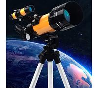 Telescopio de 70 mm, apertura de 300 mm, para niños y adultos, telescopios astronómicos portátiles AZ, con adaptador de teléfono trípode, bolsa de transporte
