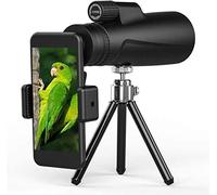 Telescopio de Alta Potencia Accesorios para Exteriores Telescopios monoculares 12 Veces; monocular 50 HD Fmc Bak4 con Soporte para teléfono Inteligente y trípode Prisma i