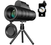 Telescopio de Alta Potencia, telescopio monocular portátil, Alcance monocular de Prisma 40X60 con Soporte para trípode, Zoom Bak-4 HD Resistente al Agua Little Surprise