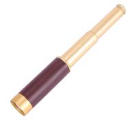 Telescopio de bolsillo Binoculares de latón 25x30 Telescopio monocular Mano en oro
