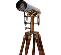 Telescopio de latón con soporte de trípode, telescopio antiguo de vidrio espía para decoración del hogar y accesorios de oficina, telescopios náuticos de latón para la marina y la aventura al aire
