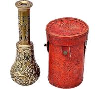 Telescopio de mano antiguo hecho a mano con estuche de cuero, diseño de piratas reales, Dollond London, actividades al aire libre, decoración del hogar