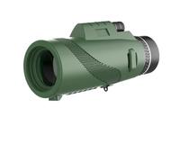 Telescopio de Mano, Telescopio HD 80x100 De Larga Distancia, Zoom Portátil, For Caza, Camping, Viajes, Mini Visión Clara,para observación de Aves(Green B)