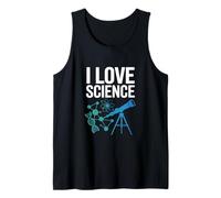 Telescopio de molécula de ADN I Love Science Camiseta sin Mangas