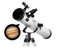Telescopio de reflexión de calibre de 125 mm, telescopios para astronomía, telescopio con trípode ajustable y buscador de 5 x 24, el mejor regalo de astronomía, para principiantes, adultos y niños