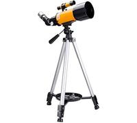 Telescopio de refractor, telescopio para niños y Principiantes, 70 mm Apertura de 400 mm telescopio astronómico, telescopio de Viaje portátil para Adultos con Mochila, Mejor Regalo para niños