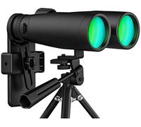 Telescopio de Regalo binoculares 12x50 para Adultos con Nuevo Adaptador de fotografía para teléfono Inteligente, con Enfoque fácil, binoculares Impermeables, con Prisma BAK-4 Objeto FMC