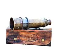 Telescopio de trabajo vintage de latón personalizado, hecho a mano, náutico grabado personalizado, regalo hecho a mano, regalo personalizado