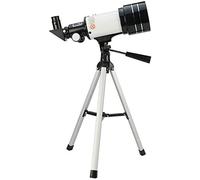 Telescopio de Viaje portátil para Adultos, telescopio de Regalo con Visor, Apertura de 70mm, Montura AZ de 300mm, refractario astronómico