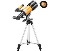 Telescopio de zoom profesional para niños y adultos principiantes, telescopio astronómico monocular con trípode doble de comodidad
