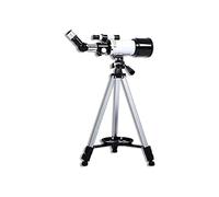 Telescopio HD, Reflector astronómico para Principiantes para niños y Adultos, monocular Espacial de 70 mm con buscador de trípode Ajustable, 2 oculares, Color Blanco
