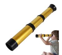 Telescopio impermeable para niños pequeños, con bolsillos, monocular pirata retráctil, alcance de visión manual para niños para juegos de viaje, herramienta de aventura al aire libre divertida para 2
