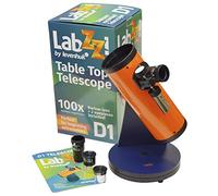 Telescopio Levenhuk LabZZ D1 para Niños, de Fácil Uso, con Montura Dobsoniana Giratoria de Sobremesa y un Poder de Aumento de 100x