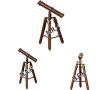 Telescopio Marítimo Vintage latón Antiguo con trípode de Madera