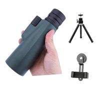 Telescopio monocular 10-30X50 for Acampar al Aire Libre telescopio monocular visión binoculares nocturnos (Color : Green Set)