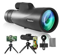 Telescopio Monocular, 10-30X50 Zoom HD con Agua A Prueba Golpes, FMC BAK4 Prisma de Alta Potencia con Correa de Mano y Adaptador de Teléfono para Caza y Camping
