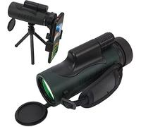 Telescopio monocular 10 x 42 HD Telescopio monocular Impermeable con Soporte para teléfono Inteligente Trípode para observación de Aves, Senderismo, Turismo, Concierto, Juego de Pelota, Camping,