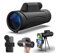 Telescopio monocular 10X42 con trípode para Soporte de teléfono Inteligente para Adultos y niños, HD Impermeable Bak4 Prism Monocular Scope con Clear para observación de Aves Caza Senderismo Viajes