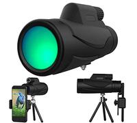 Telescopio monocular 10X42 con trípode para Soporte de teléfono para Adultos y niños, Alcance monocular de Alta Potencia Impermeable HD para observación de Aves, Caza, Senderismo, Viajes, Camping