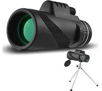 Telescopio monocular 10X42 para Adultos y niños, Alcance monocular Compacto de Alta Potencia, Resistente al Agua, con Soporte para teléfono Inteligente, trípode para observación de Aves, Caza, sende