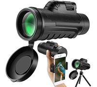 Telescopio monocular 12x50 BAK4 Prism FMC Coating Adaptador de Montaje en trípode para teléfono Inteligente, Observación de Aves, Senderismo, Conciertos