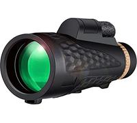 Telescopio monocular 12X50 HD con Soporte para teléfono Inteligente, trípode Estable para una visión Clara y un Zoom Potente, Lente FMC con Prisma BAK4, telescopio para o