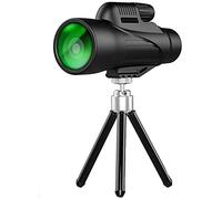 Telescopio monocular 12x50 Monocular Impermeable de Alta Potencia Compacto con Lente portátil BAK4 Prisma FMC Monocular con Adaptador para teléfono Inteligente y trípode