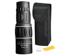 Telescopio monocular 16x52 BAK4 Prisma Monocular de visión Nocturna de Alta Potencia Alcance Antideslizante a Escala Impermeable para observación de Aves Conciertos Viajes
