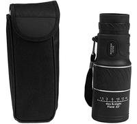 Telescopio monocular 16x52 HD Vision Prism Alcope con Típode de Clip de teléfonos Compass para Acampar al Aire Libre D, para Interiores/Exteriores