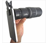 Telescopio Monocular 16X52 Telescopio Doble Ultra Claro de Alta Potencia Telescopio de Viaje Al Aire Libre,Negro