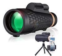 Telescopio monocular, 18X62 Telescopio monocular HD de Alta Potencia Monoculares a Prueba de Agua con Soporte para teléfono Inteligente y trípode, para observación de Aves Paisaje