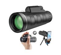 Telescopio monocular 2024 para smartphone, monocular de alta potencia con adaptador de smartphone y trípode resistente, monocular de prisma BAK4 para barco, yate, deportes, observación de aves,