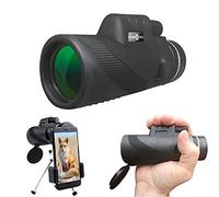 Telescopio monocular, 35 50 Telescopio antivaho impermeable de doble enfoque de alto rendimiento, lente espiral súper grande con adaptador de teléfono móvil y trípode Viajes Viajes Observación de aves