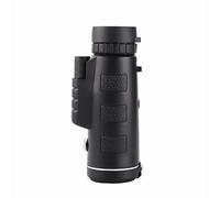 Telescopio Monocular 40X60 de Alta Potencia de Alta Definición Al Aire Libre Telescopio de Doble Alineación Vista con un Soporte,Negro,40x60