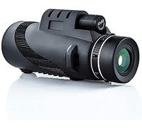 Telescopio monocular 40X60 de Alta Potencia HD con Soporte para teléfono Inteligente, trípode, monoculares Impermeables con Enfoque Clea Duradero para observación de Aves, Camping, Senderismo