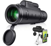 Telescopio monocular 40X60 Telescopio monocular con Zoom de Alta definición para observación de Aves Juego de fútbol Senderismo Camping Mini telescopio Impermeable con Soporte para trípode para telé