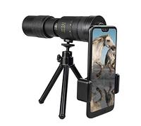Telescopio monocular 4K 10-300x40mm Telescopio Telezoom para Smartphone con Visión Nocturna Monoocular Telescopio Fotoclip Trípode