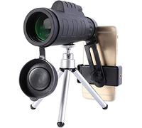 Telescopio monocular 50x60 HD Lente portátil Negro Exterior Universal Clip para teléfono monocular de Alta Potencia