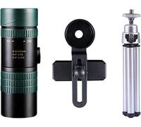 Telescopio monocular 8-24x30 Zoom Binoculares monoculares Potente telescopio Soporte Smartphone con luz (Color : A1)(Color : A4)